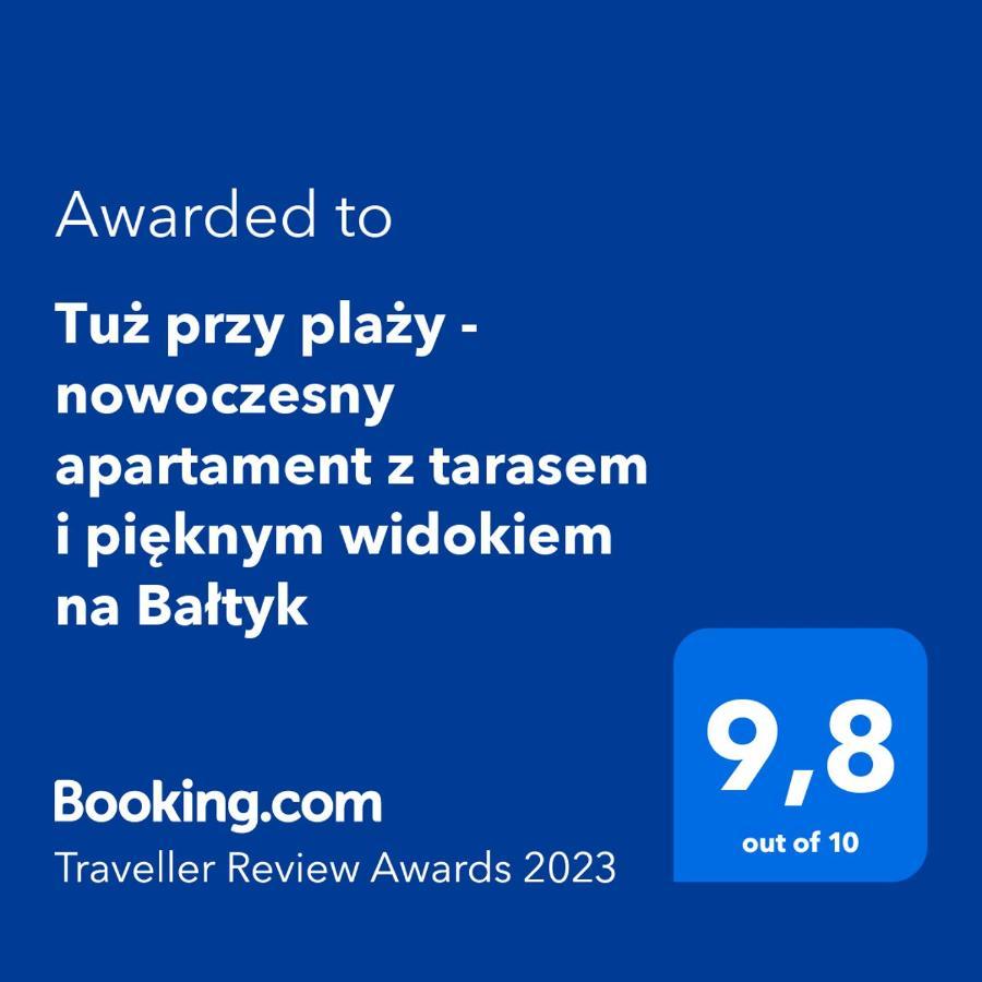 Tuz Przy Plazy - Nowoczesny Apartament Z Tarasem I Pieknym Widokiem Na Baltyk Mielno  Exteriör bild